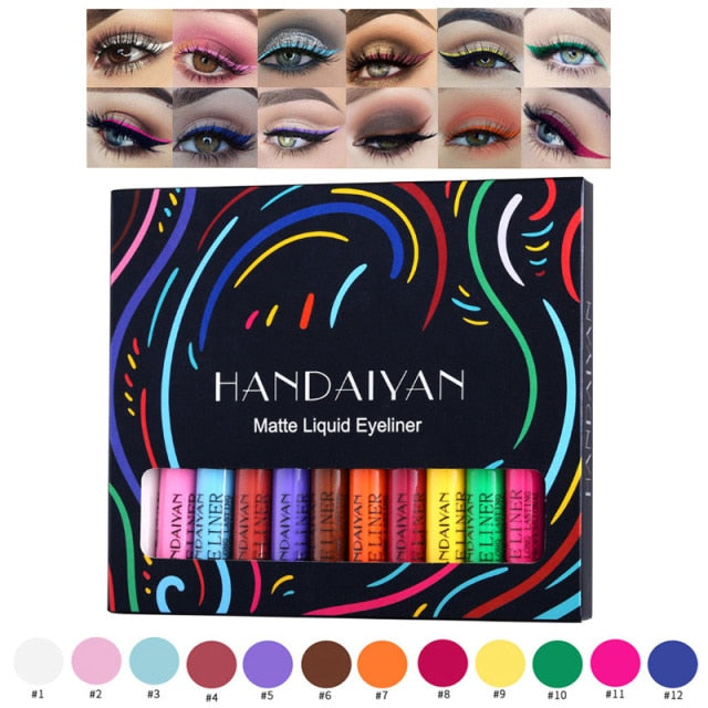 Makeup Set Series Eyeshadow Cream Matte Glitter Eyeliner Lip Gloss Liquid Lipstick