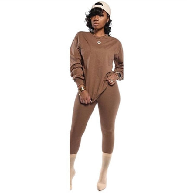 10pcs Women Two Piece Set Long Sleeve Outfits