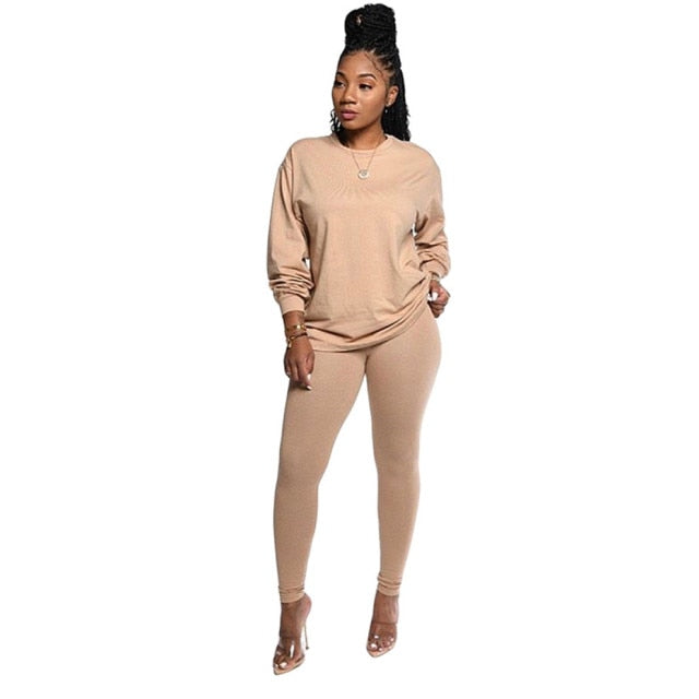 10pcs Women Two Piece Set Long Sleeve Outfits