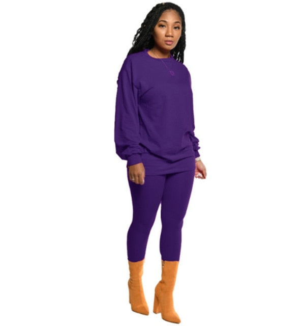 10pcs Women Two Piece Set Long Sleeve Outfits