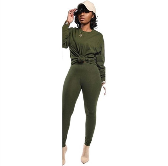 10pcs Women Two Piece Set Long Sleeve Outfits