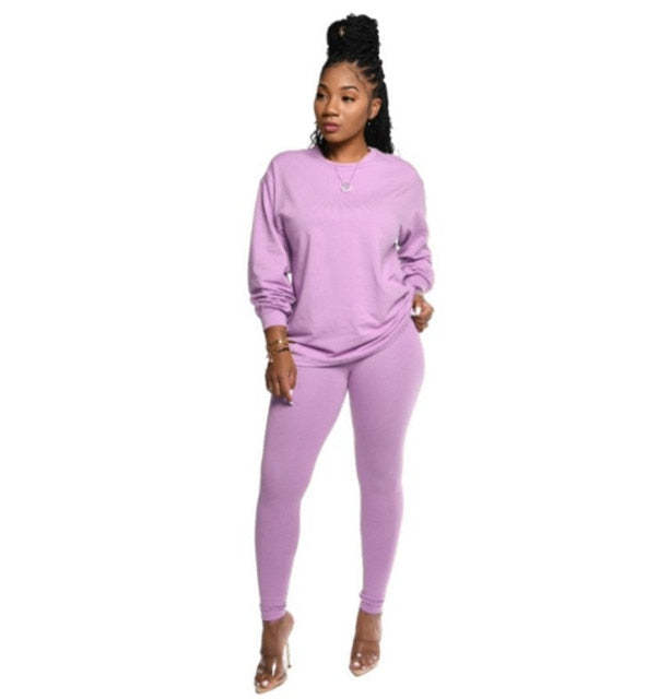 10pcs Women Two Piece Set Long Sleeve Outfits