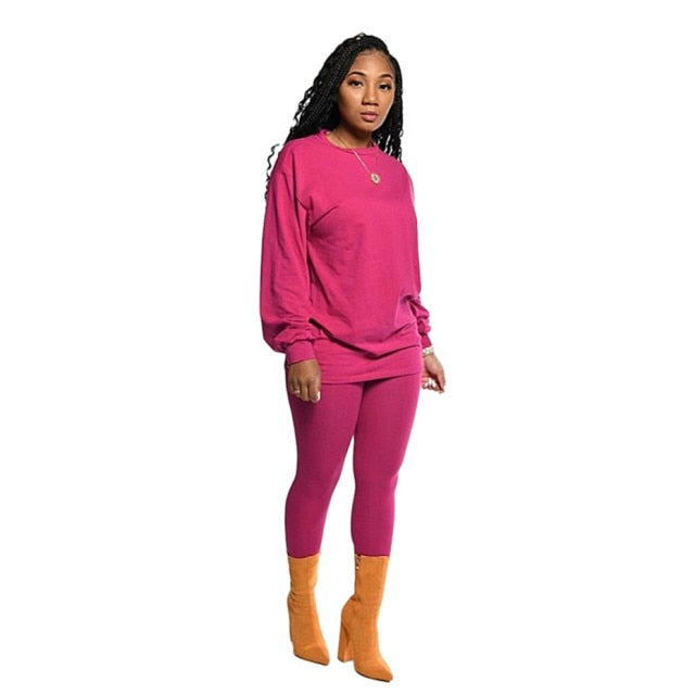 10pcs Women Two Piece Set Long Sleeve Outfits