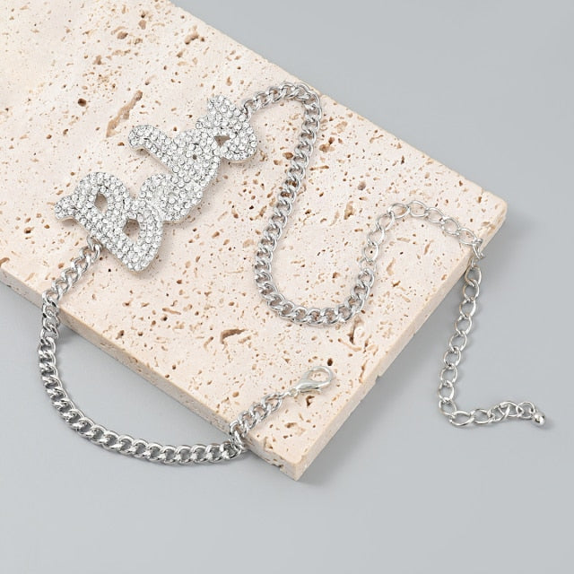 women's Letter Necklace Dinner Party Fashion Statement Jewelry Accessories