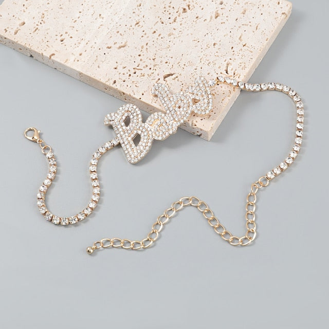 women's Letter Necklace Dinner Party Fashion Statement Jewelry Accessories