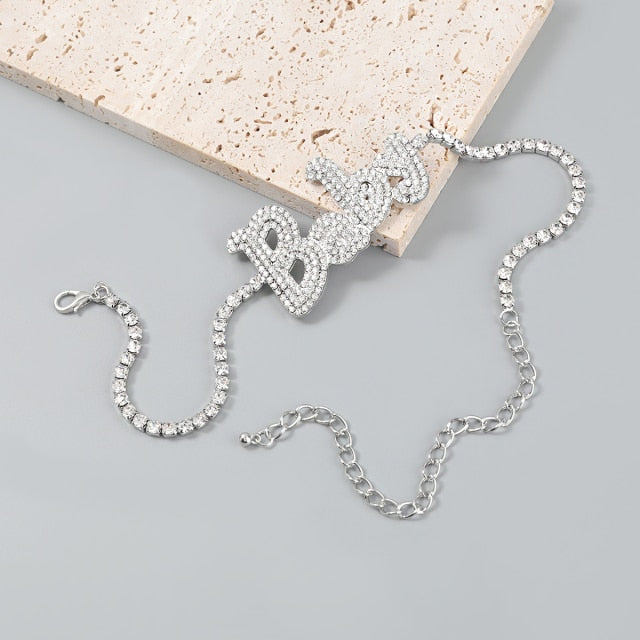 women's Letter Necklace Dinner Party Fashion Statement Jewelry Accessories