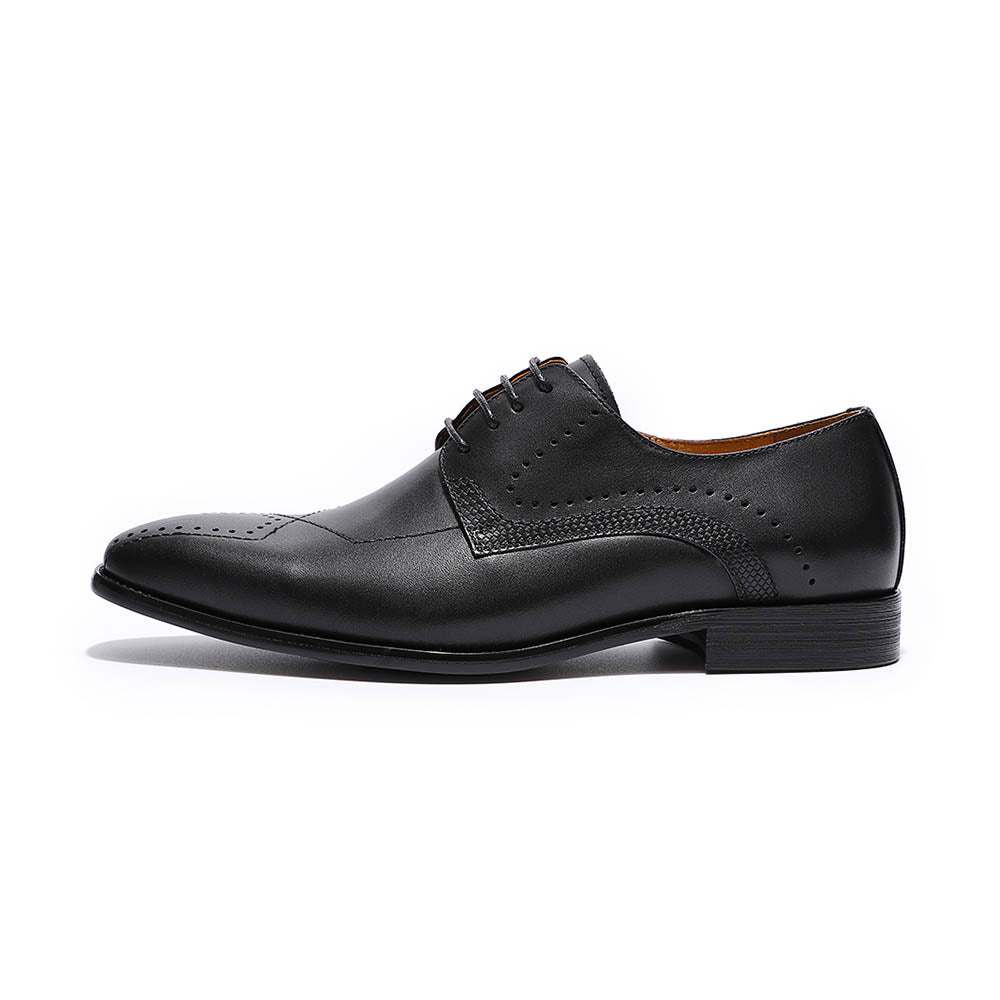 High Quality Handmade Derby Dress Shoes Men Genuine Cow Leather Shoes