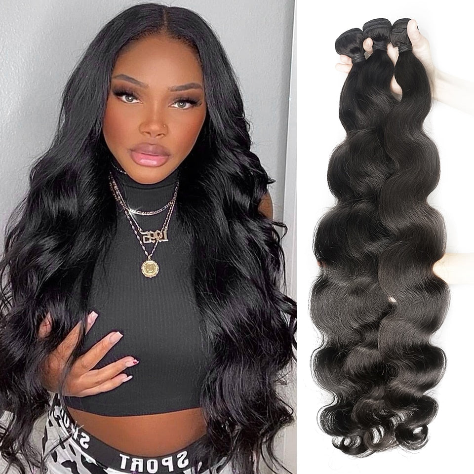 36 38 40 inch Bundles Brazilian Bundles Human Hair Body Wave