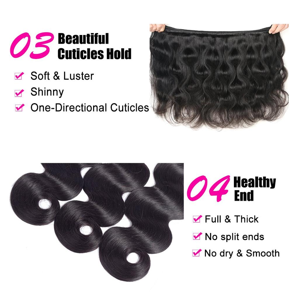 36 38 40 inch Bundles Brazilian Bundles Human Hair Body Wave