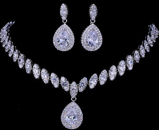 Bridal Silver Necklace Sets