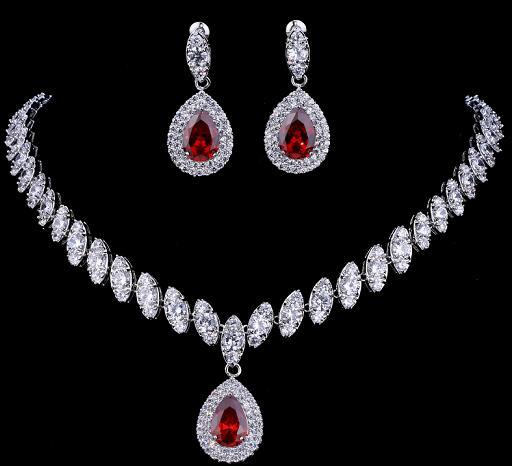 Bridal Silver Necklace Sets