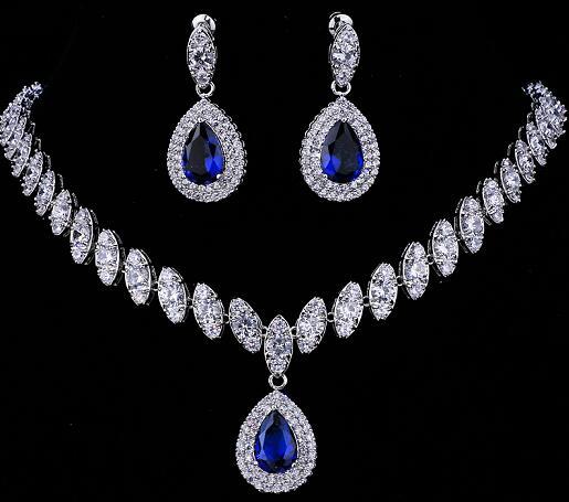 Bridal Silver Necklace Sets