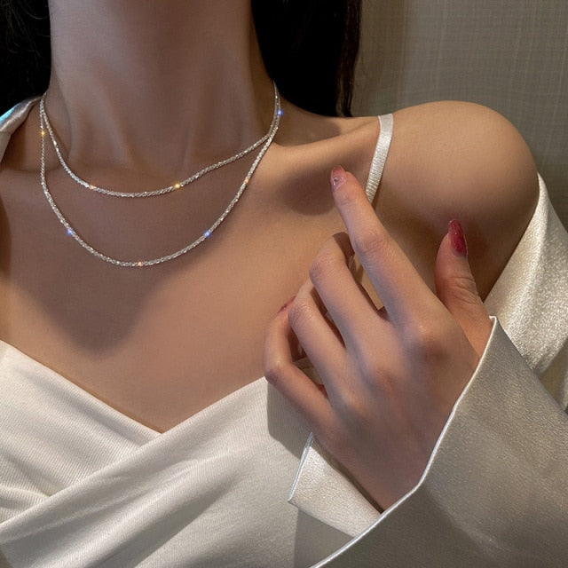 Women Layered Charm Necklaces Jewelry