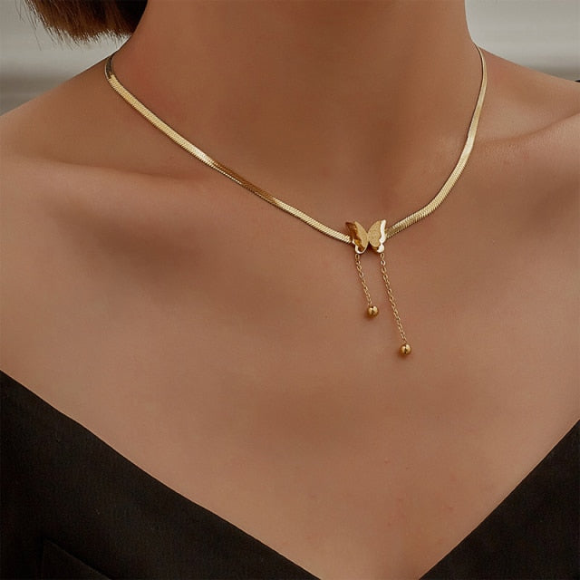 Women Layered Charm Necklaces Jewelry