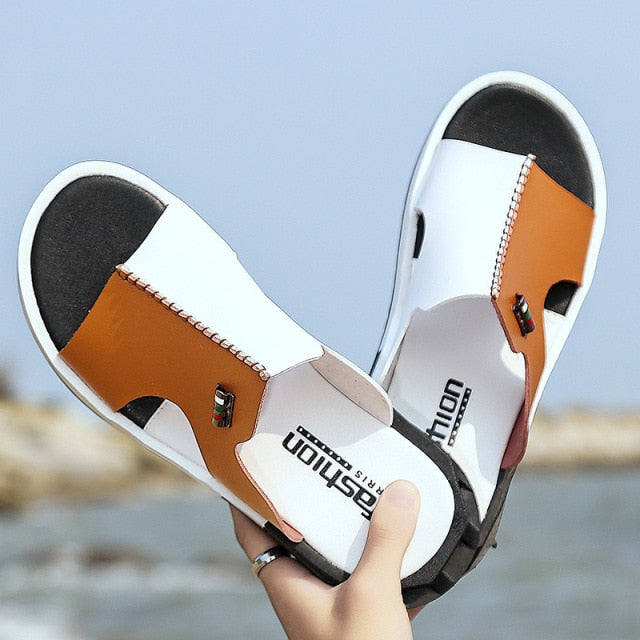 Original Leather Comfortable Slip-on Casual Sandals