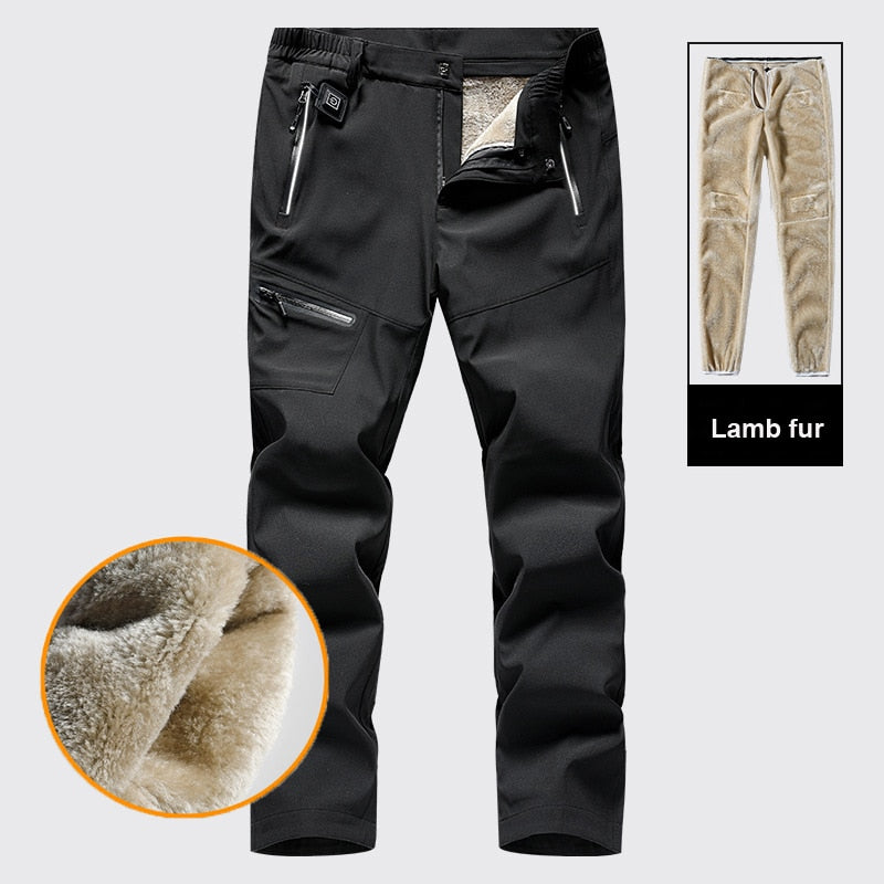 Winter Thick Fleece Casual Pants