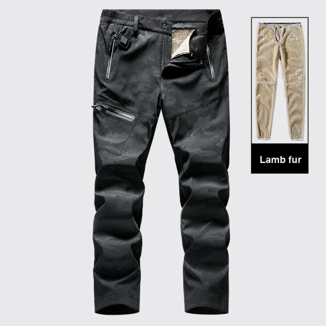 Winter Thick Fleece Casual Pants