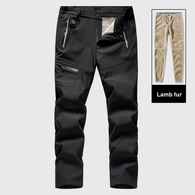Winter Thick Fleece Casual Pants
