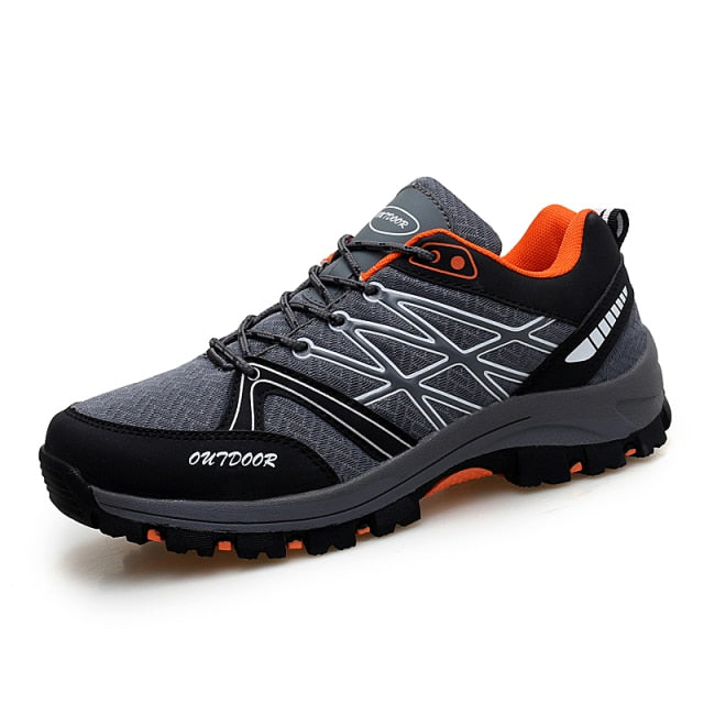 Men Sport Sneakers for Trekking Climbing Breathable Mesh Walking Trainers