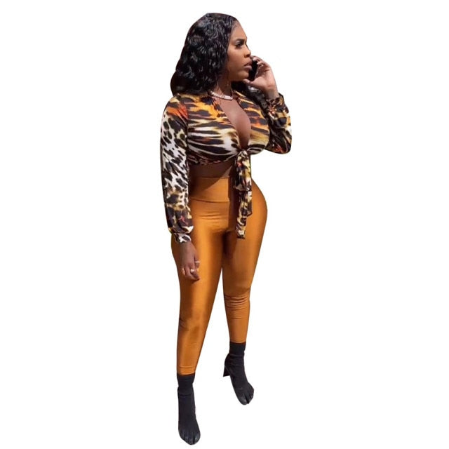 10sets Wholesale Items Two-piece Set Printed Women Pencil Pants