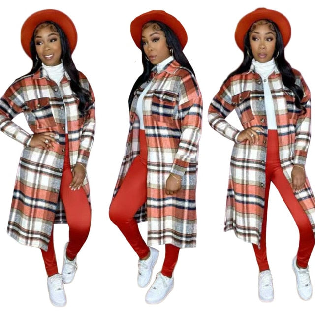 10pcs Woman Long Jacket Winter Clothes Coats