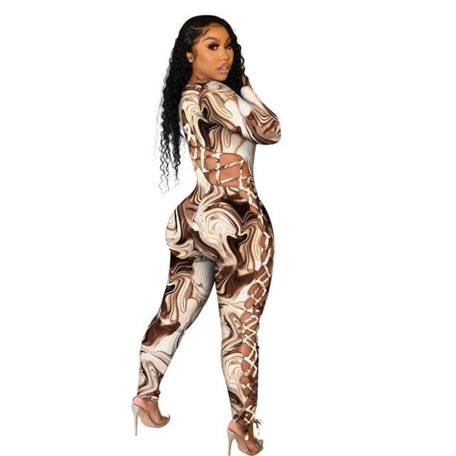 10pcs Sexy Women Jumpsuits Leopard