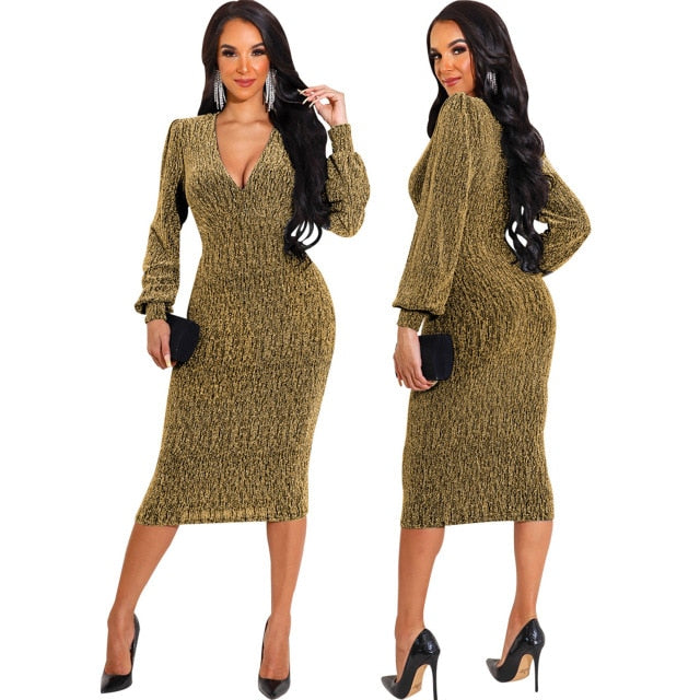Women Sexy Long Sleeve Dresses