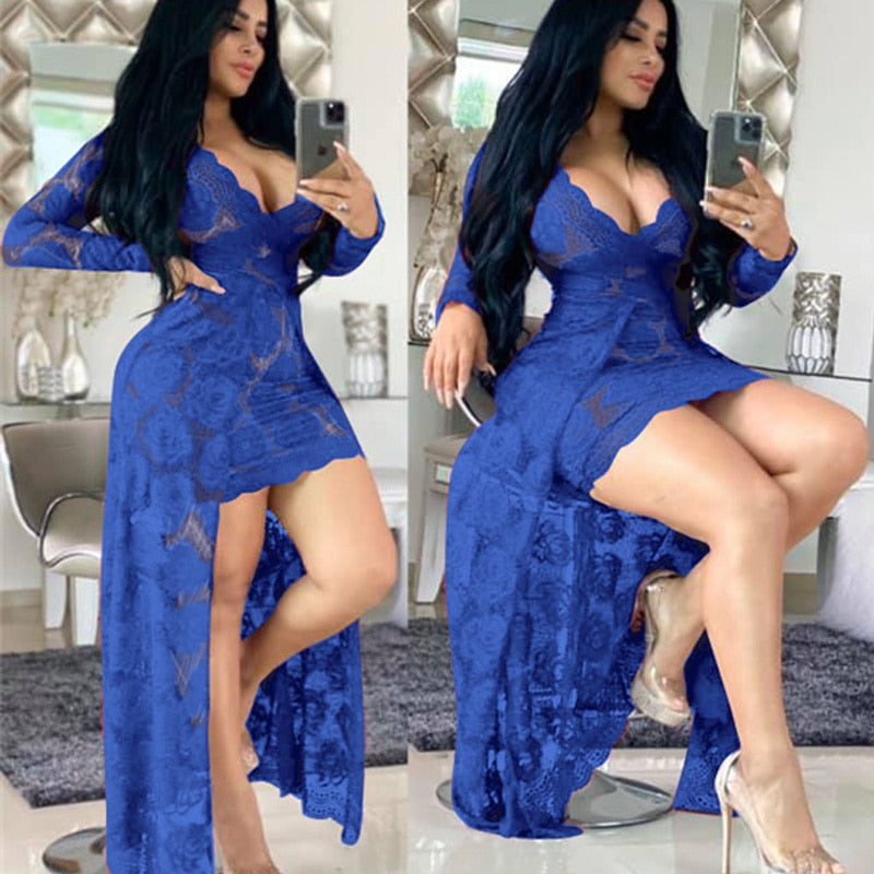 Asymmetrical Dresses Long Sleeve Evening Dresses