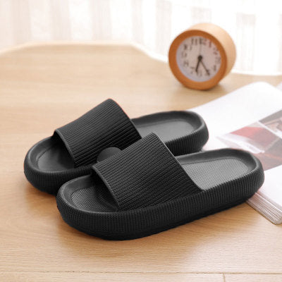 Women Thickened Non-slip Slippers Couple Summer EVA Soft Sole Beach Slide Sandals