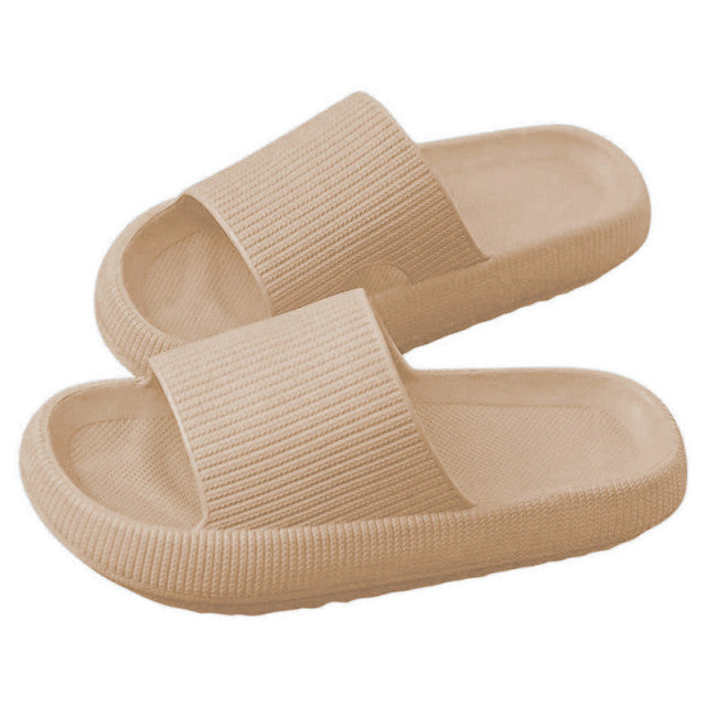Women Thickened Non-slip Slippers Couple Summer EVA Soft Sole Beach Slide Sandals