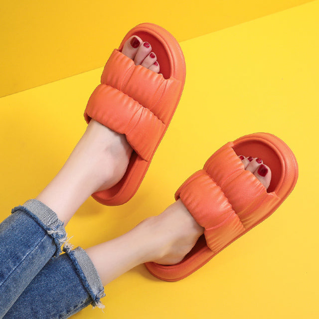 Woman Thick Platform Bathroom Home Slides Plus Size sandals