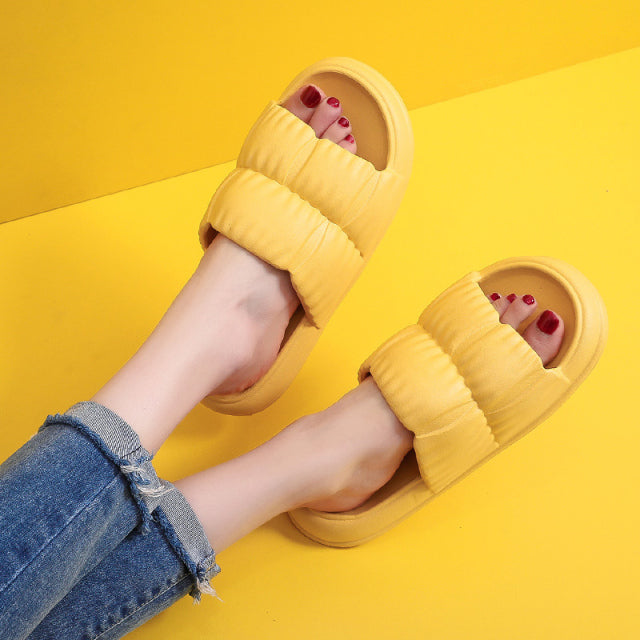 Woman Thick Platform Bathroom Home Slides Plus Size sandals