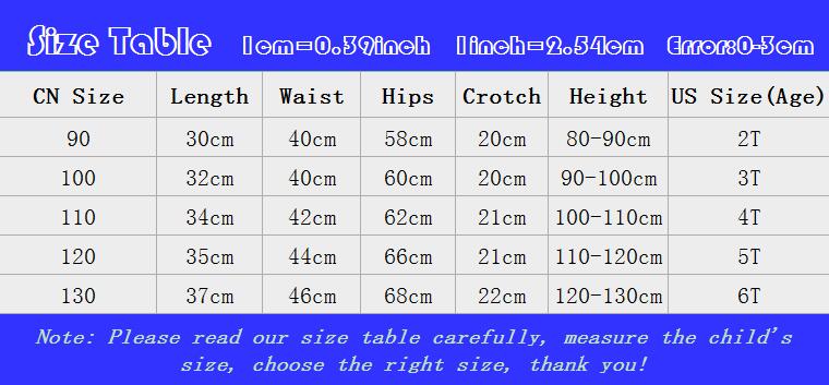 Summer Cotton Elastic Waist Children Loose Shorts Age 2-6Years