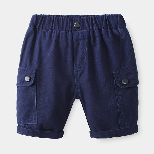 Summer Cotton Elastic Waist Children Loose Shorts Age 2-6Years