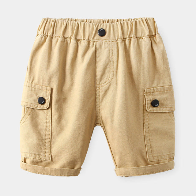 Summer Cotton Elastic Waist Children Loose Shorts Age 2-6Years