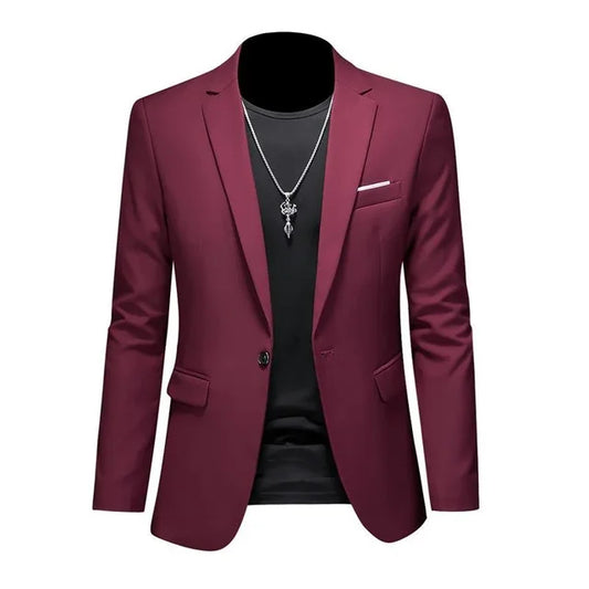 Brand Casual Business Men's Blazer Groom Wedding Gown Blazers for Men Suit Tops Jacke Coat