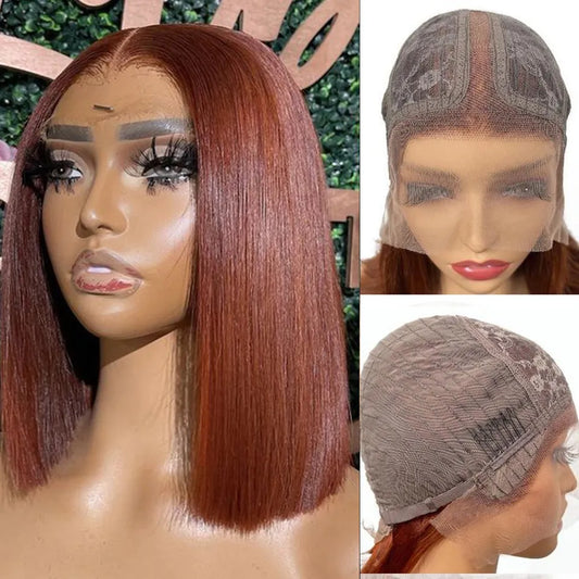 Reddish Brown #33 Lace Part Wig With Baby Hair