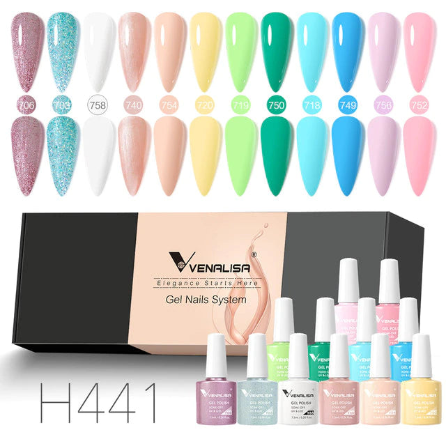 12pcs/kit Venalisa Gel Nail Polish