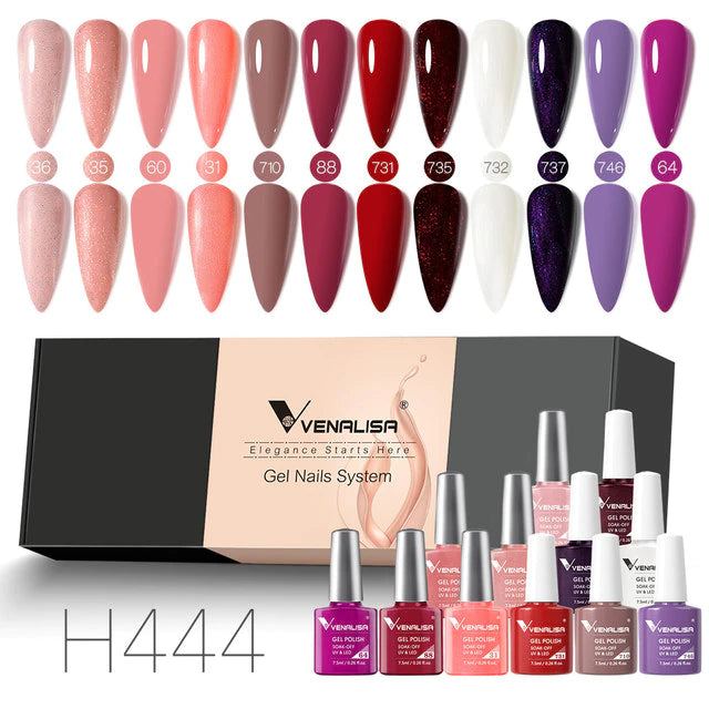 12pcs/kit Venalisa Gel Nail Polish