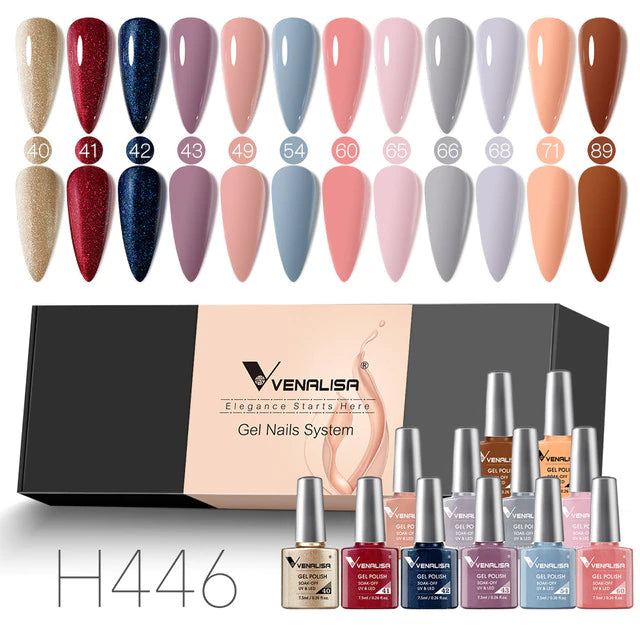 12pcs/kit Venalisa Gel Nail Polish