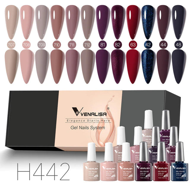 12pcs/kit Venalisa Gel Nail Polish
