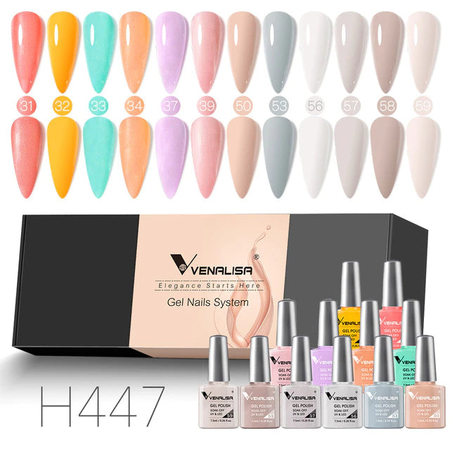 12pcs/kit Venalisa Gel Nail Polish