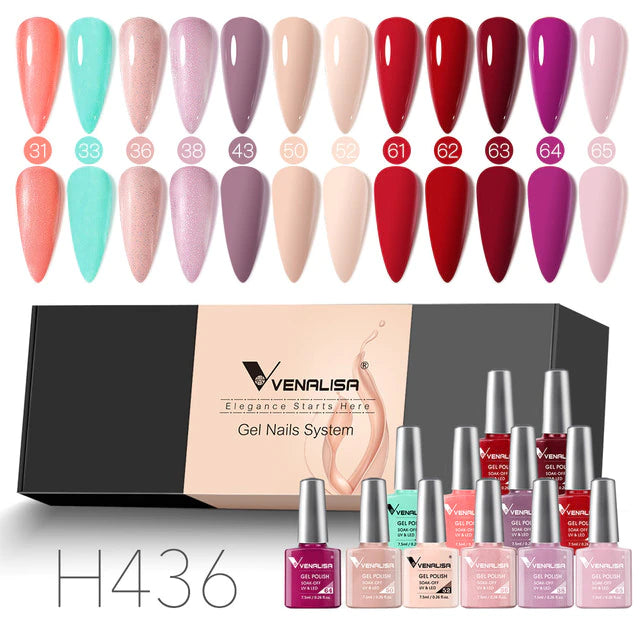 12pcs/kit Venalisa Gel Nail Polish