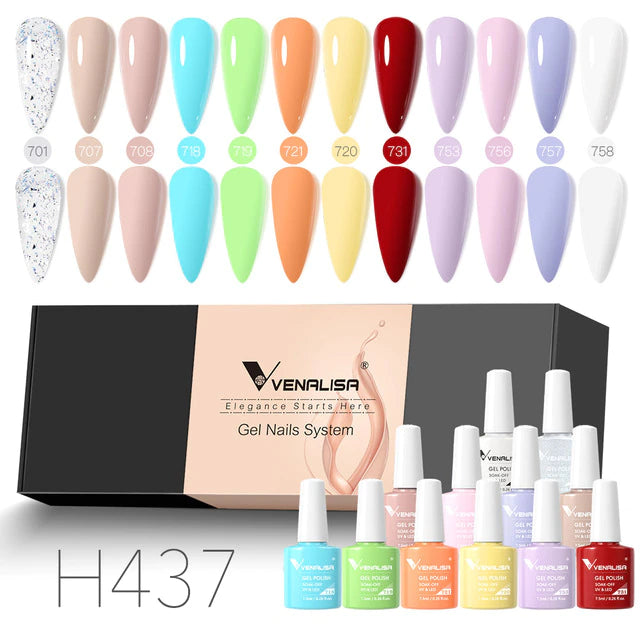 12pcs/kit Venalisa Gel Nail Polish