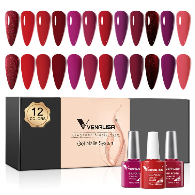 12pcs/kit Venalisa Gel Nail Polish