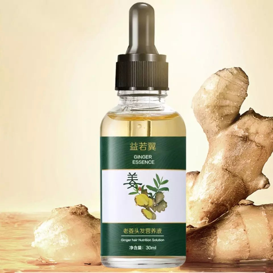 7 Days Fast Hair Growth Essence Oil Ginger Hair Growth Nourishing Soften Hair Serum Repair Loss Treatment 30ml