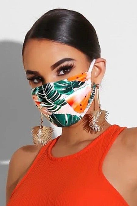 2PCS Tie Dye Print Face Mask