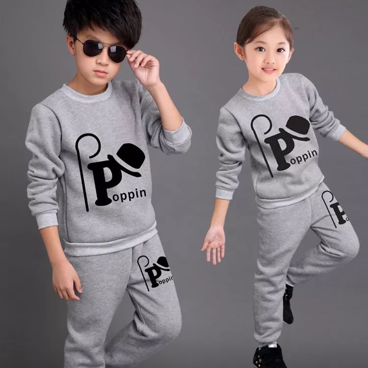 2 Pcs Kids Boys & Girls Sport Active Costume Suits  5-12year