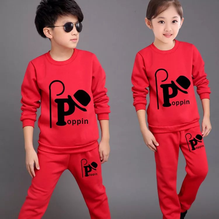 2 Pcs Kids Boys & Girls Sport Active Costume Suits  5-12year