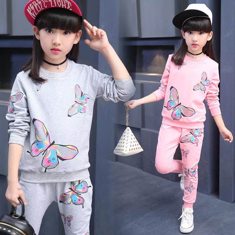 Girl Edition Girl Suit  Butterfly Print